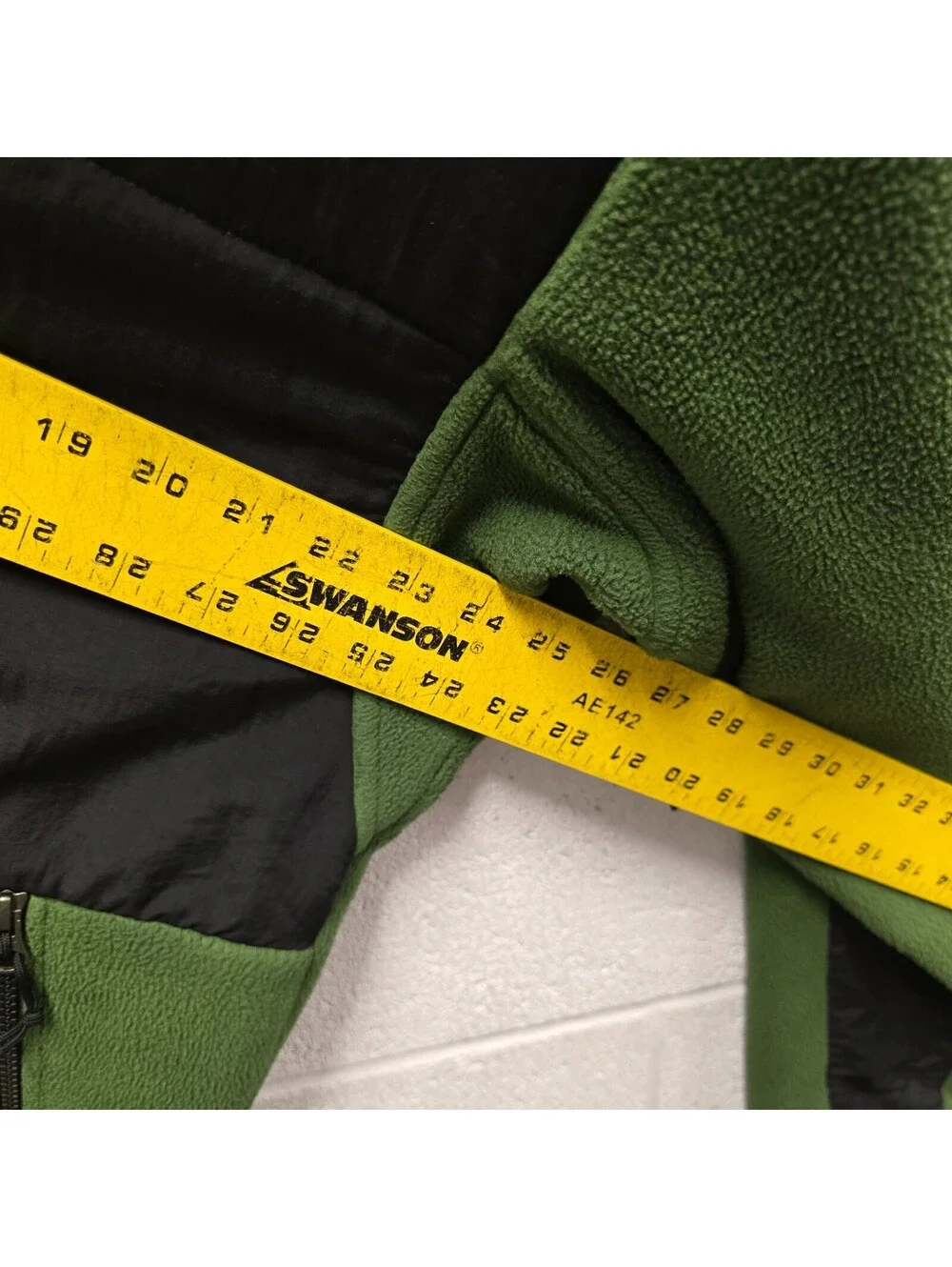 The North Face Jacket Men's Denali Hoodie Polartec Green Full Zip Hooded 24x31 M